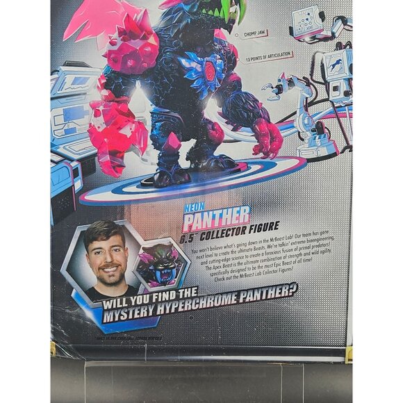 MrBeast Lab Neon Panther 6.5" Collector Figure Mystery Hyperchrome Edition Boxed - Picture 6 of 8